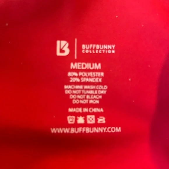 Buffbunny Collection Leggings / Yoga Pants – Size Medium – Red - Picture 4 of 4
